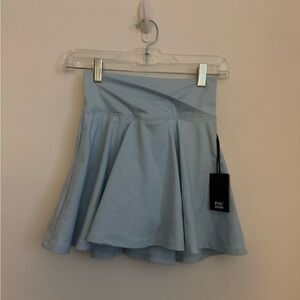 Light Blue Flared Athletic Skirt